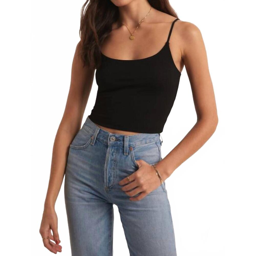 NEW Z SUPPLY madeira so smooth cami top in black